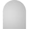 Ekena Millwork Round Top Surface Mount PVC Gable Vent: Non-Functional, w/ 3-1/2"W x 1"P Standard Frame, 32"W x 40"H GVPRT32X4001SN - alternate 3